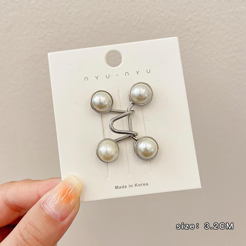 Women'S Brooch Set Tighten Waist Brooches For Women Skirt Pants Jeans Adjustable Waist Clip Metal Pins Clothing Accessories