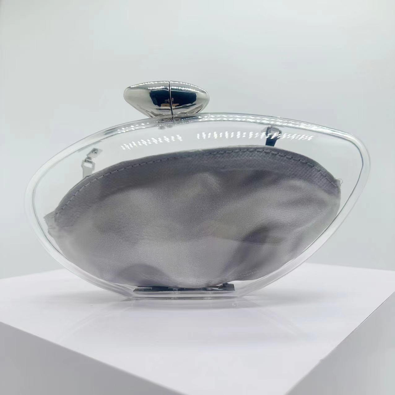 

Women s Fashion Acrylic Clear Handbag: Trendy Evening Clutch