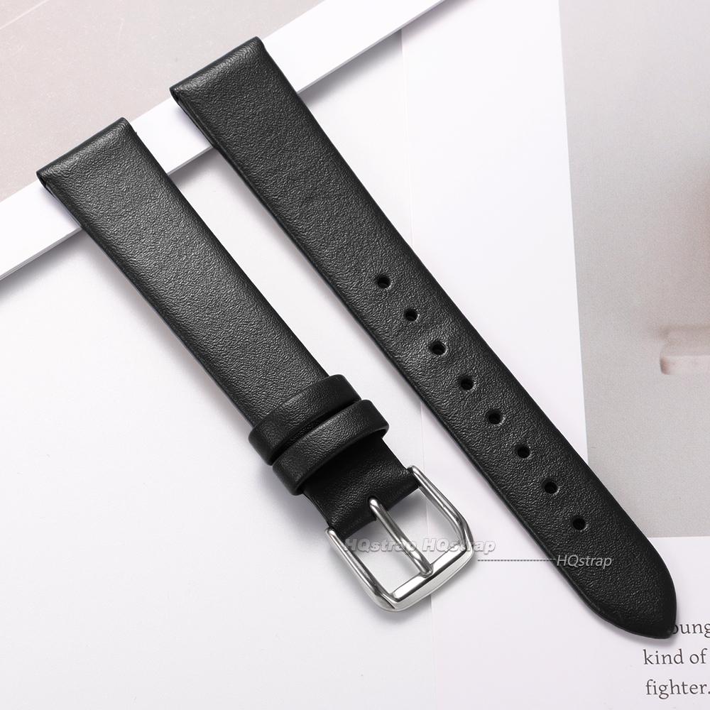 Slim Leather Watch Strap 8mm 10mm 12mm 14mm 16mm for Women Watch Accessories High Quality Watchband Universal Replacement Belt