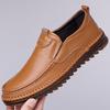 Fashion Autumn Men Casual Driving Shoes Designer Fashion Loafers Solid Color Big Size Soft Sole Non-slip Shoe Comfortable Leather Shoes