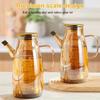 Rubber Base Cooking Oil Bottle Leakproof Soy Sauce Pot Glass Oil Cruet Container  Kitchen