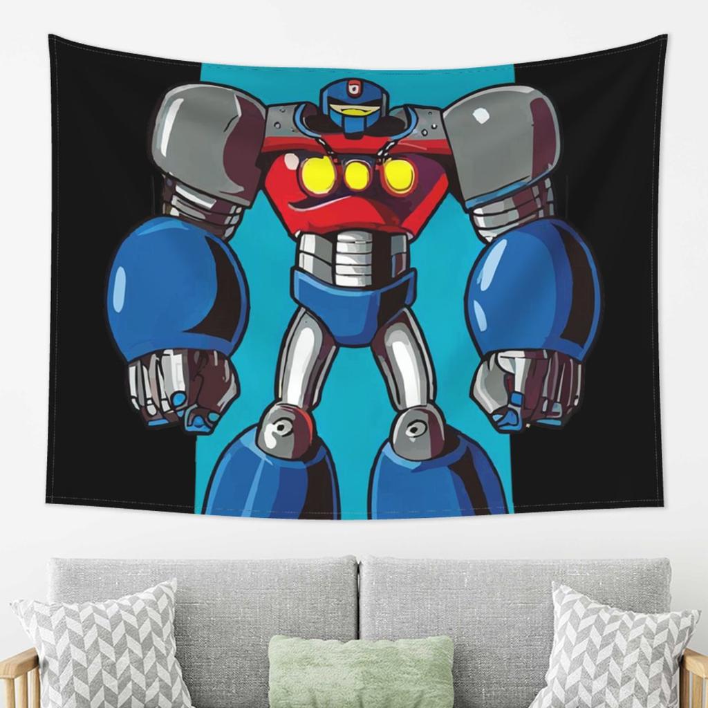 Casual Tetsujin 28 Robot Tapestry Wall Hanging Aesthetic Home Decoration Tapestries for Dorm Room