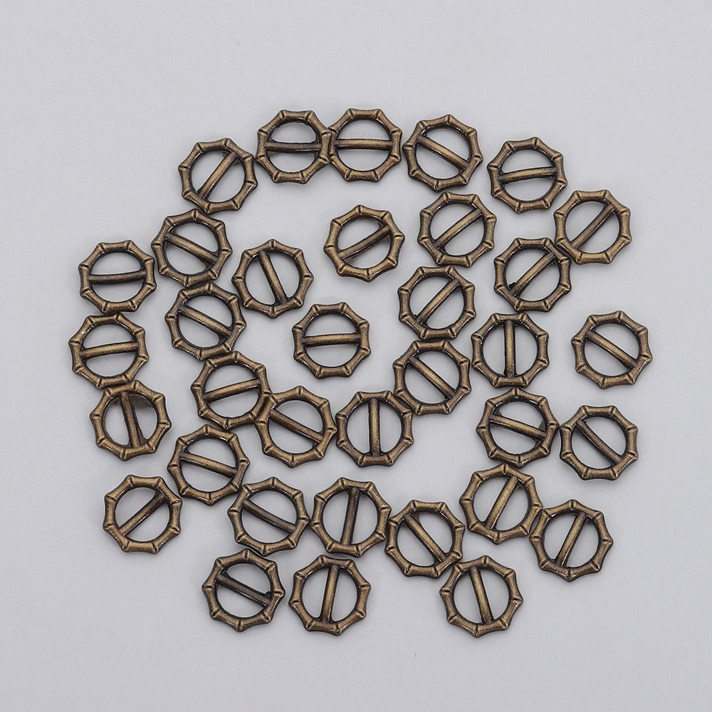 40pcs 5mm Tri-glide Belt Buckle Mini Ultra-small Doll Bags Buckles Metal DIY Small Strap Buckles Doll Buttons Shoes Accessories