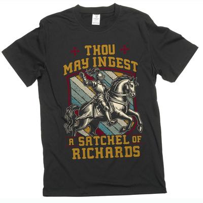 Men's Funny Adult Humor Satchel of Richards T-shirt Old English Sarcastic Tee Unisex T-Shirt