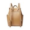 Michael Kors Cheryl Solid Color Flap Drawstring Leather Backpack Medium Women backpack Black Camel 30F3G2EB2L