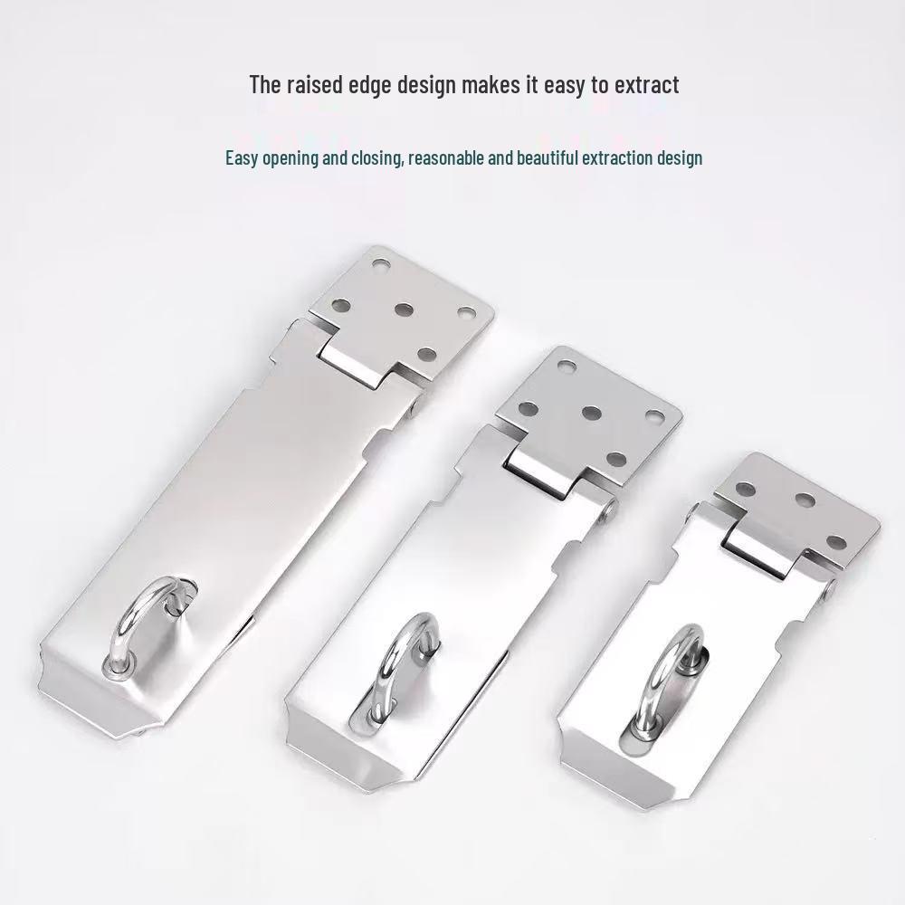 Heavy-Duty Stainless Steel Padlock Hasp for Anti-Theft Security