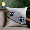 Cute Movie A-Abominable Pillow Case Anti-Dustmite Pillowcase Invisible Zipper Silky Short Plush Sofa Cushion Cover