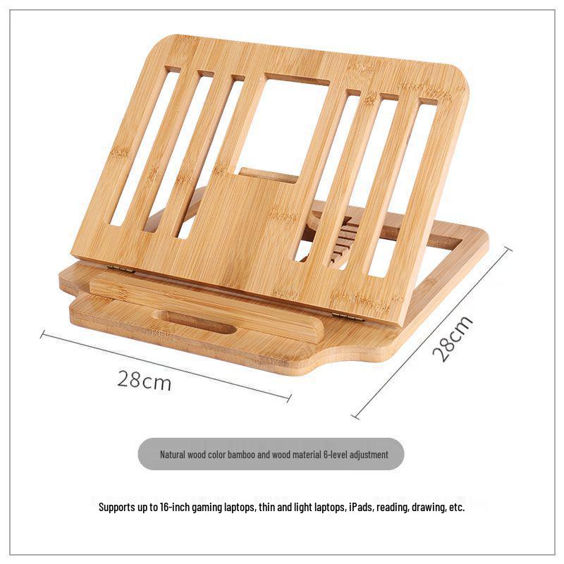 Portable Solid Wood Folding Stand for Laptops, Desktops, and Tablets - Cooling Riser Bracket