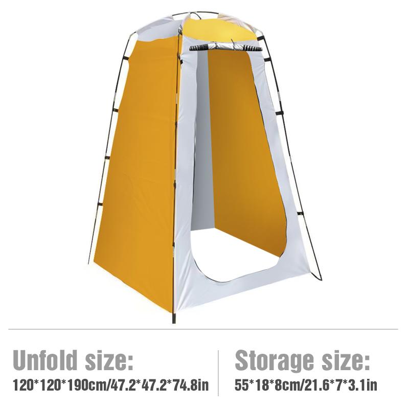 Portable Privacy Shower Tent Outdoor Waterproof  Changing Room Shelter for Camping Hiking Beach Toilet Shower Bathroom оранжевый
