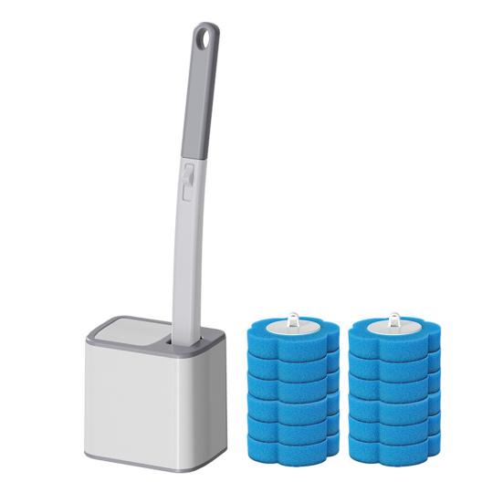 Jednorázová toaletní štětka Prodloužená rukojeť Silná čisticí tyč Třívrstvá struktura Čistič koupelny vany toalety