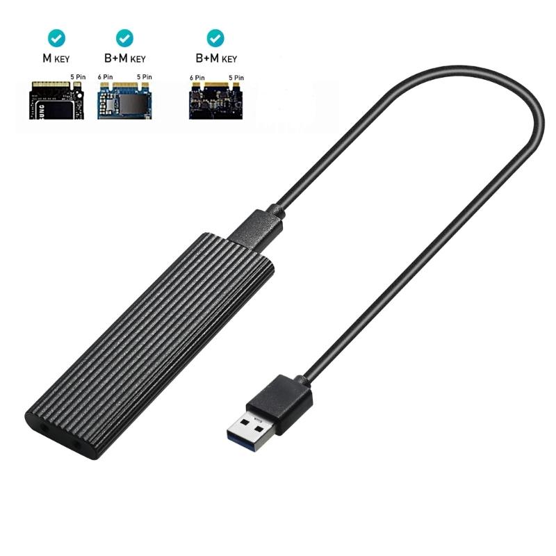 M.2 Mobile Hard Easy Drive Cable Nvme Protocol With USB Type C For 2230 2242 2260 2280 External M.2 Hard Drive Adapter