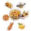24TE Air Fryer Rack for Air Fryer Three Stackable Racks Stainless Steel Multi-Layer Dehydrator Rack Air Fryer Accessories