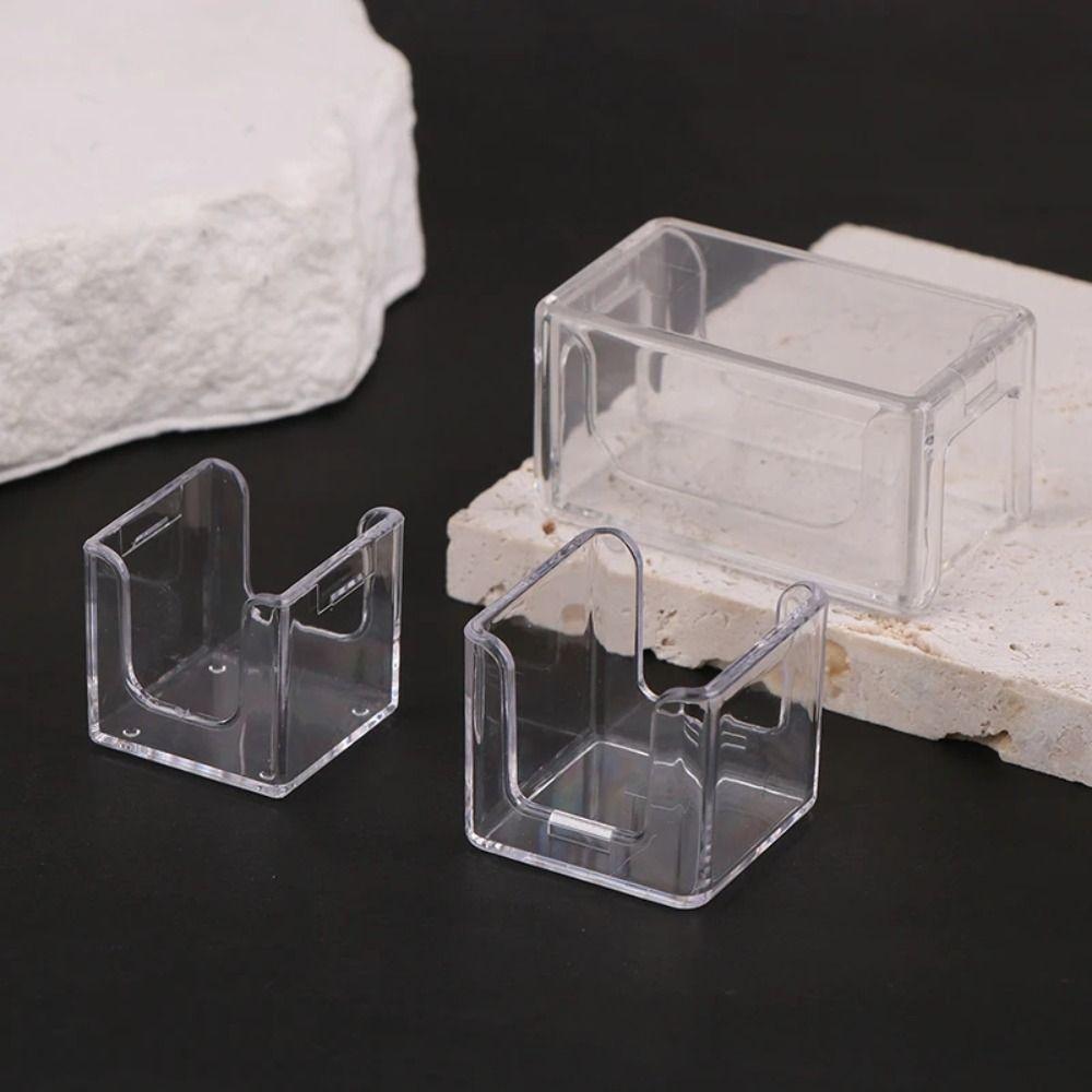 1Pcs Transparent Acrylic Box Plastic Billiard Accessory Durable Chalk Box  Snooker Pool