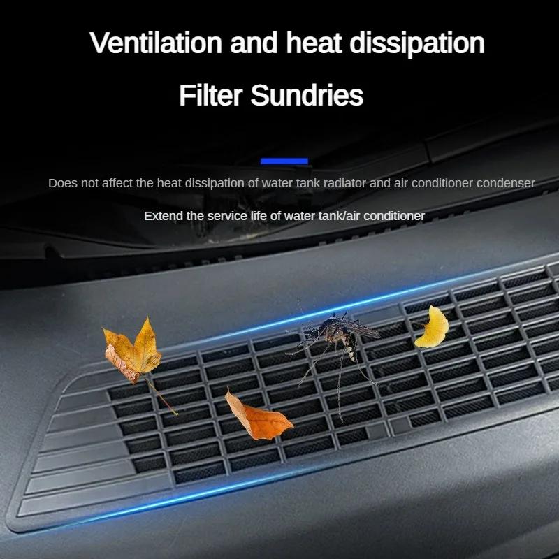 For Tesla Model 3 Highland 2025 Anti-insect Air inlet Protector Cover Front Trunk Air Vent Intake Grille Filter Net Insect-proof