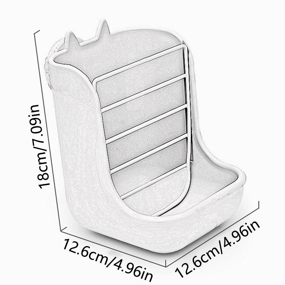Anti Scratching Rabbit Cage Bowl Fixable 2 in 1 Food Trough Fixed Hay Feeder Holder  Small Animal