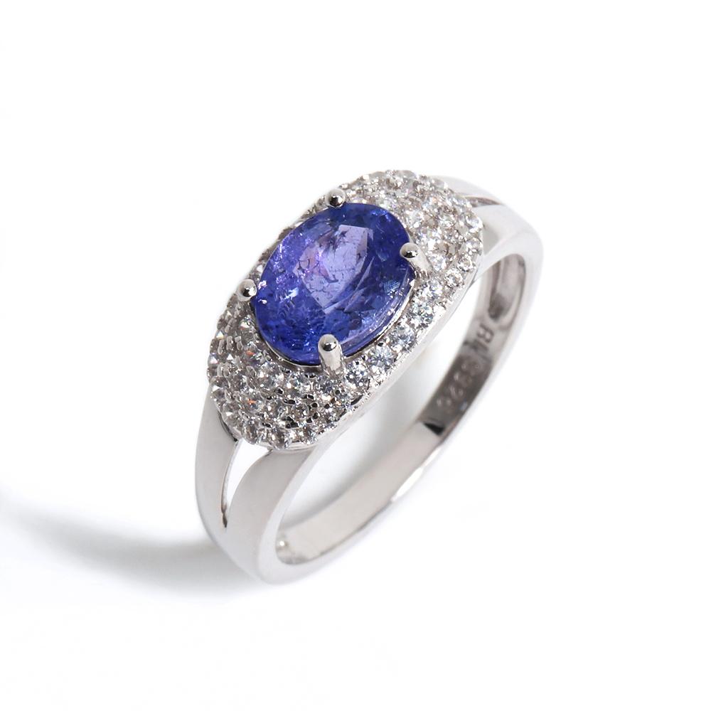 Precious Rare Natural blue Tanzanite Ring Earrings Set Real Gemstone Silver jewelry Women's anniversary & wedding gift