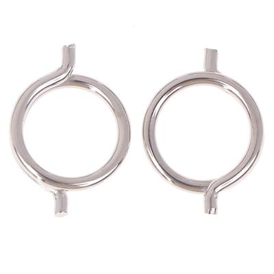 2Pcs Chicken Bone Scissors Accessories Spring Wire Diameter 1.8Mm Outer Diameter 15Mm Nickel Plated Steel Torsion Spring