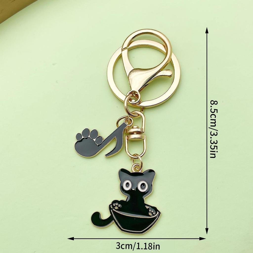 Sailor Moon Luna Cat Keychain - Cute Cartoon Pendant for Bags and Backpacks