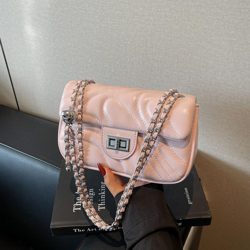 Summer Small Bag Women's New Trendy Versatile Chain Messenger Bag High-end Shoulder Small Square Bag