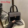 Womens Pu Small Square Bag With Contrast Color Blocking And Phone Pocket For Daily Use