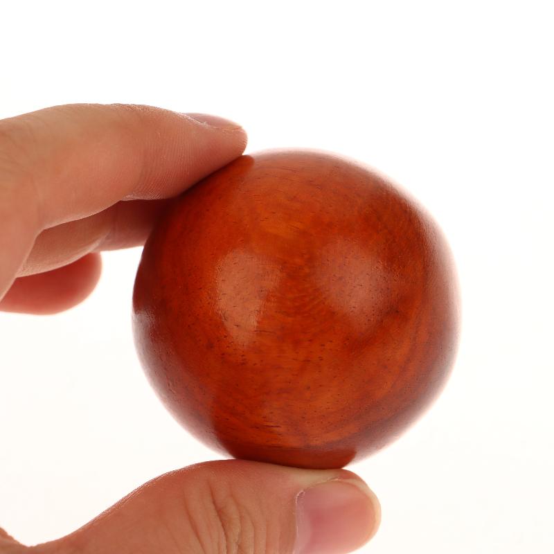 2 Pcs Stress Ball Chinese Style Carving Crafts Toys Desktop Health Baoding Balls Rosewood Massage