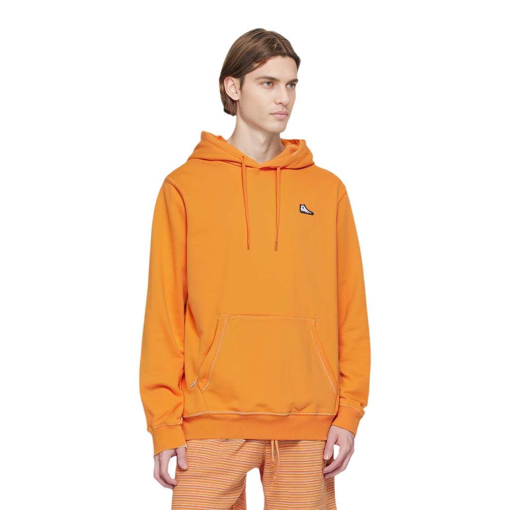 Converse Sweatshirts Unisex Orange Hooded Moderate Regular 10021571-A03