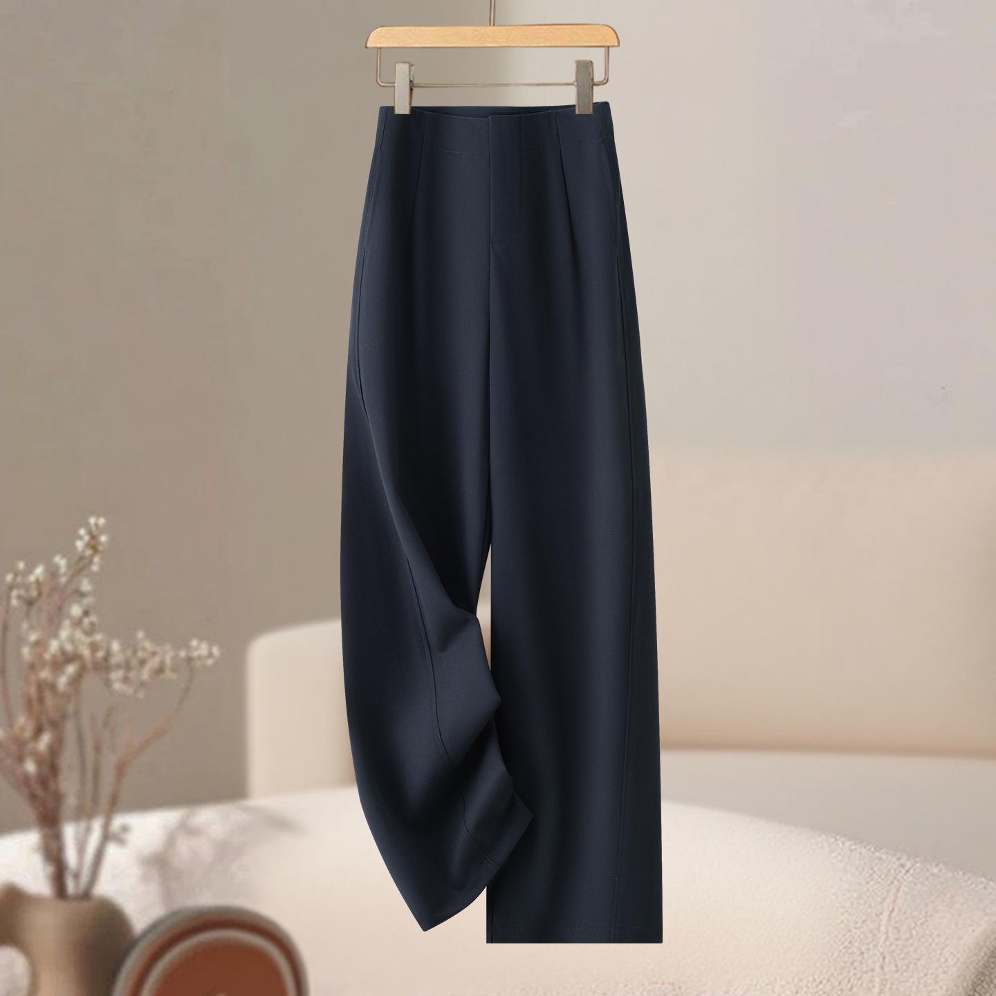 

Trendy 2025 Women s High-Waisted Wide-Leg Trousers - Slim-Fit, Fashionable Spring/Autumn Style M /27【Recommended for 100-110 kg】