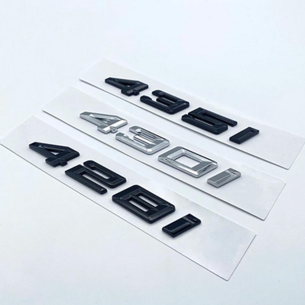Car Decorate Lettering Logo Trunk Badge Logo Body Accessories For BMW 4 Series F32 F33 F36 G22 G23 G26 420i 428i 430i 435i 440i