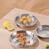 Stainless Steel Cooking Oil Strainer Round Shape Double Handles Reusable Oil Filter Tray Fine Leaking Holes Heat Resistant