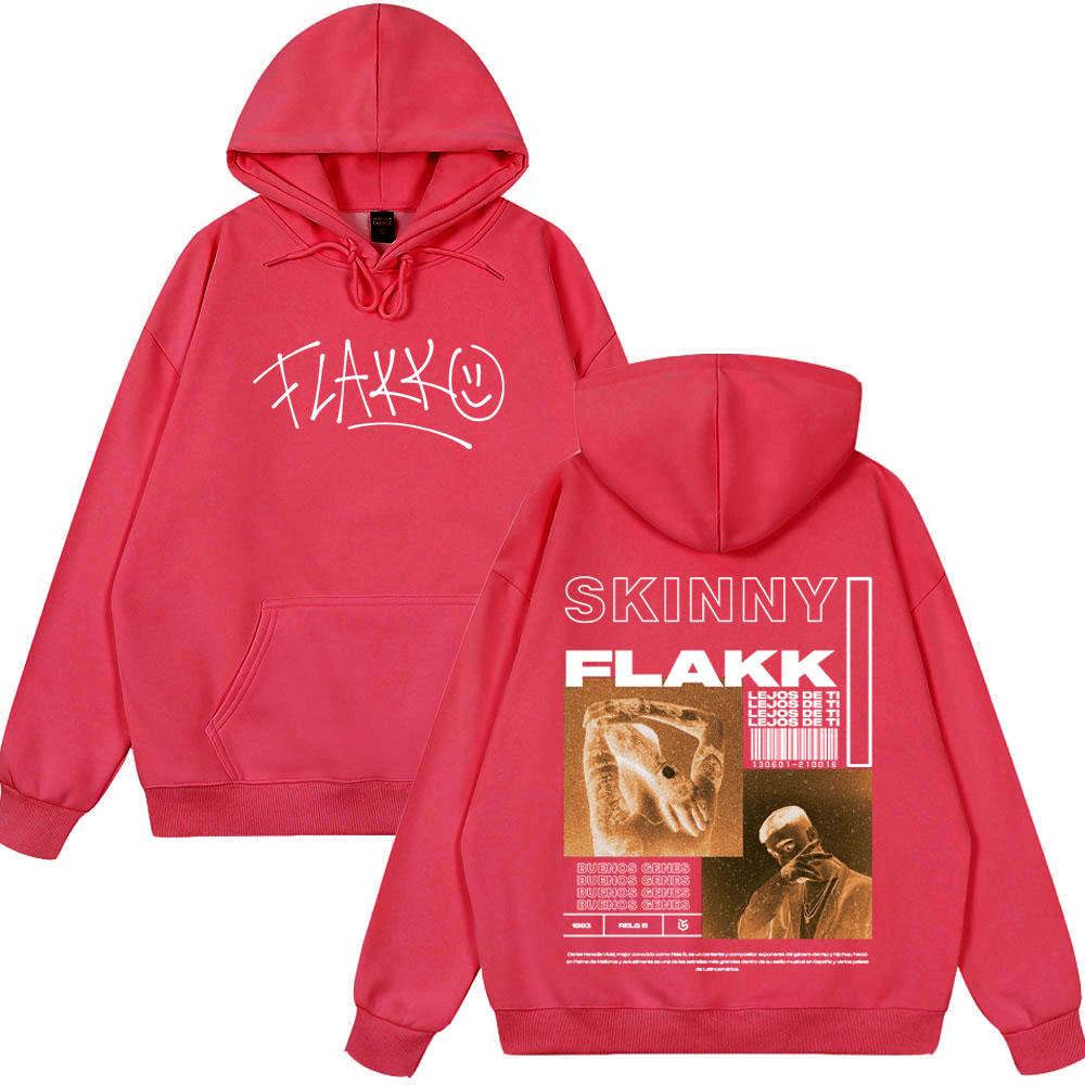 Rapper Rels B Skiny Flakk Album Gothic Hoodies Men Women Fashion Hip Hop Hooded Sweatshirts Oversized Long Sleeve Pullovers