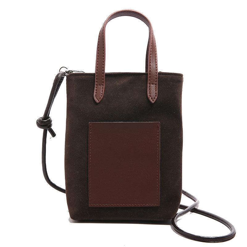 2025 Autumn and Winter Mobile Phone Bag Small Satchel Female Popular This Year Leopard Print Bucket Bag Mini Messenger Bag Hand Carry Small Bag