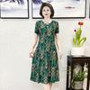 Robe cheongsam d'été fine pour femme, jupe élégante de style chinois à manches courtes, pour femme d'âge moyen