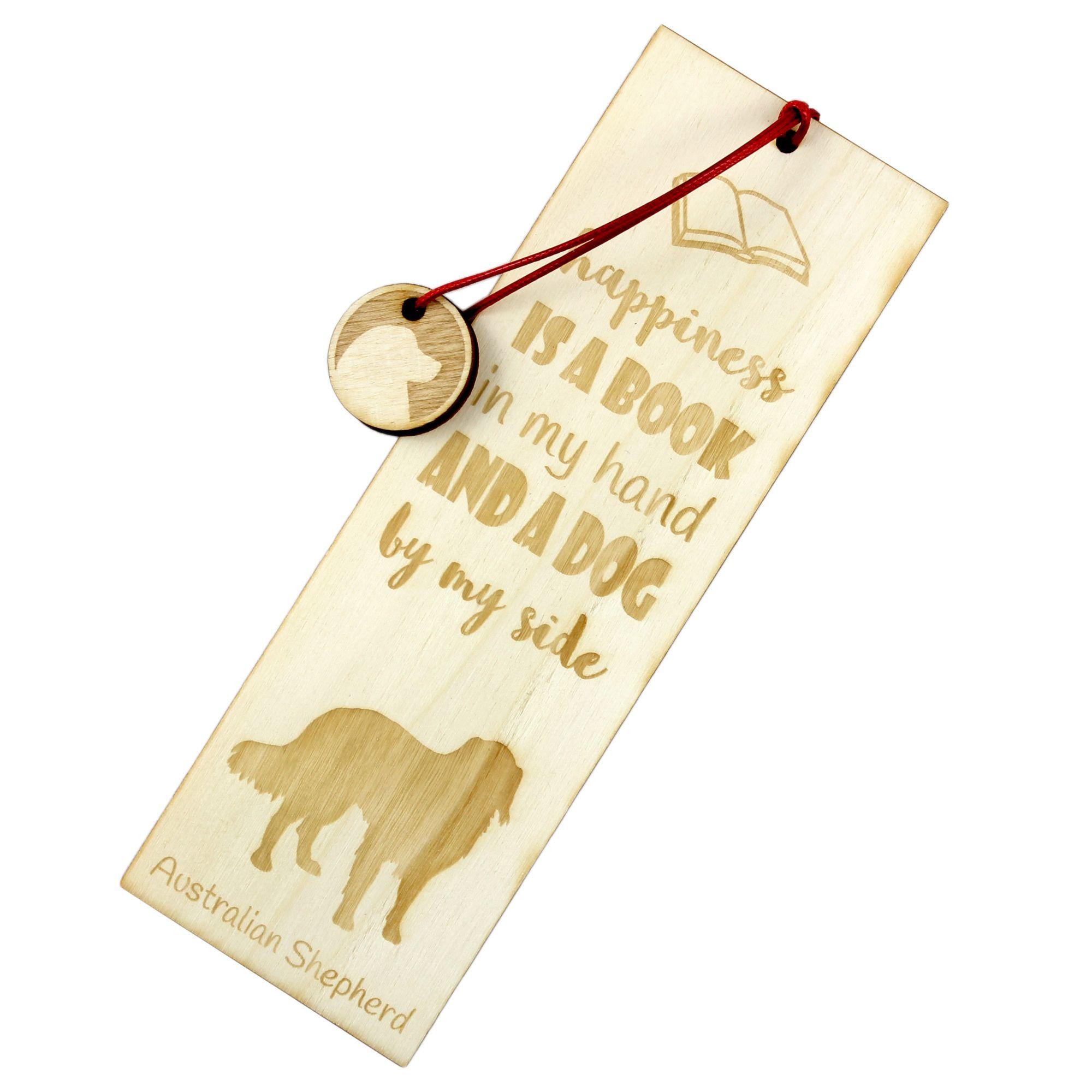 

Australian Shepherd - dog bookmark, personalized bookmark, dog gadget for Art-Dog brand readers