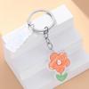 Flower Butterfly Heart Keychains Cartoon Pendant Keyring Handbag Charm Pendant