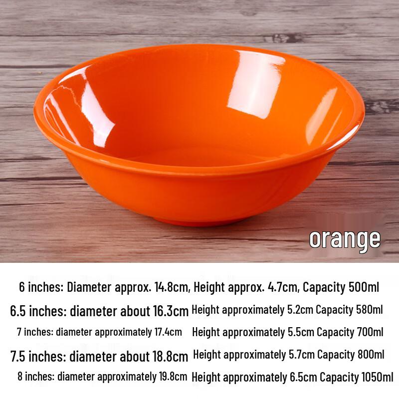 Yujia Melamine Inverted Rim Serving Bowl 6 inches