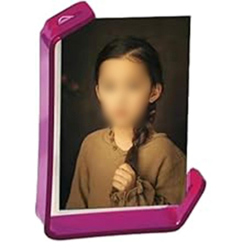 Tabletop Stands Acrylic Photo Frame For Home Decor Multicolor L Shaped Design Double Orientation Vertical And Horizontal