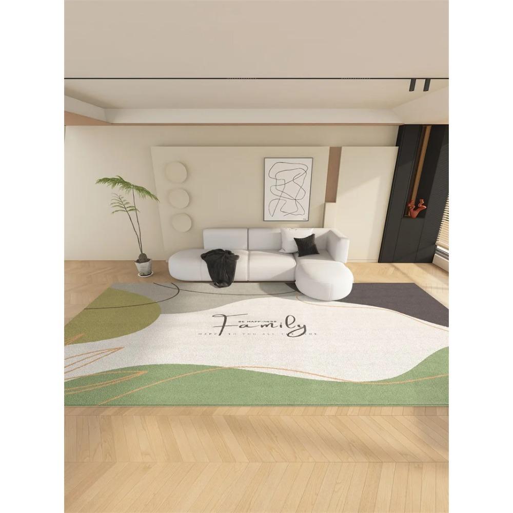 Leichte Luxusteppiche für Wohnzimmer Flauschiger Weicher Lounge Abstrakter Teppich Große Fläche Dick Schlafzimmer Deko Teppich Zuhause Plüsch Bodenmatte