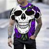 Women Short Sleeve Crew Neck T Shirt Black White Silvery Tropical Palm Leaf All Over Print Top