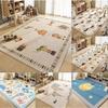 Carpet Room Bedroom Cartoon World Map Underwater World Space Rug Washable Non-slip Carpet Children's Playmat Home Decoration