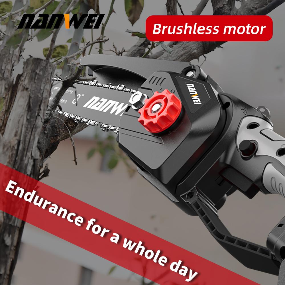 NANWEI 6" /8'' electric chain saw with brushless motor