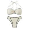 Shell Edge 2025 Trendy Halter Strap Bikini Set - European & American Style