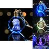 Elegant Genshin Impact Crystal Keychain With Stunning Led Colorful Light For All Occasions