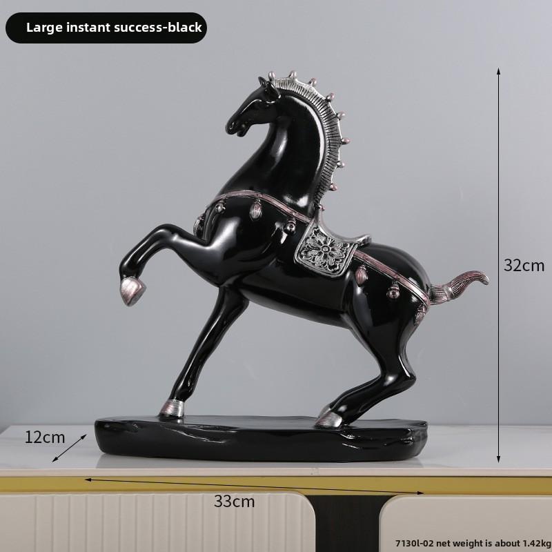 Elegant Horse Resin Figurine For Modern Home Decor And Office Decoration Display