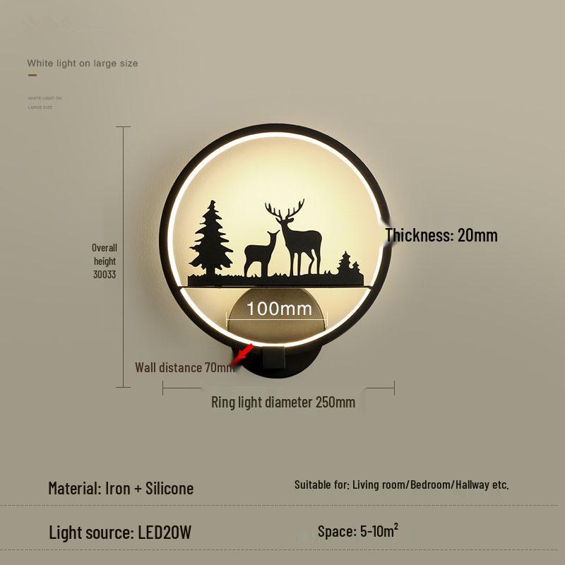 

Современный скандинавский настенный светильник для спальни и гостиной - Минималистичный дизайн, идеально подходит для прикроватного освещения, лестничной клетки или коридора