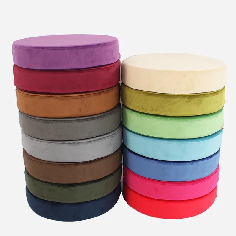 35/40/45/50cm Round Chair Cushion Memory Cotton Office Anti-slip Velvet Anti-fouling Cushion Home Thicken Soft Back Pillows