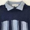 Christian Dior SPORTS Collared Knit Sweater Top Golf/Sport Style/Men's Size M/Navy/(USED)