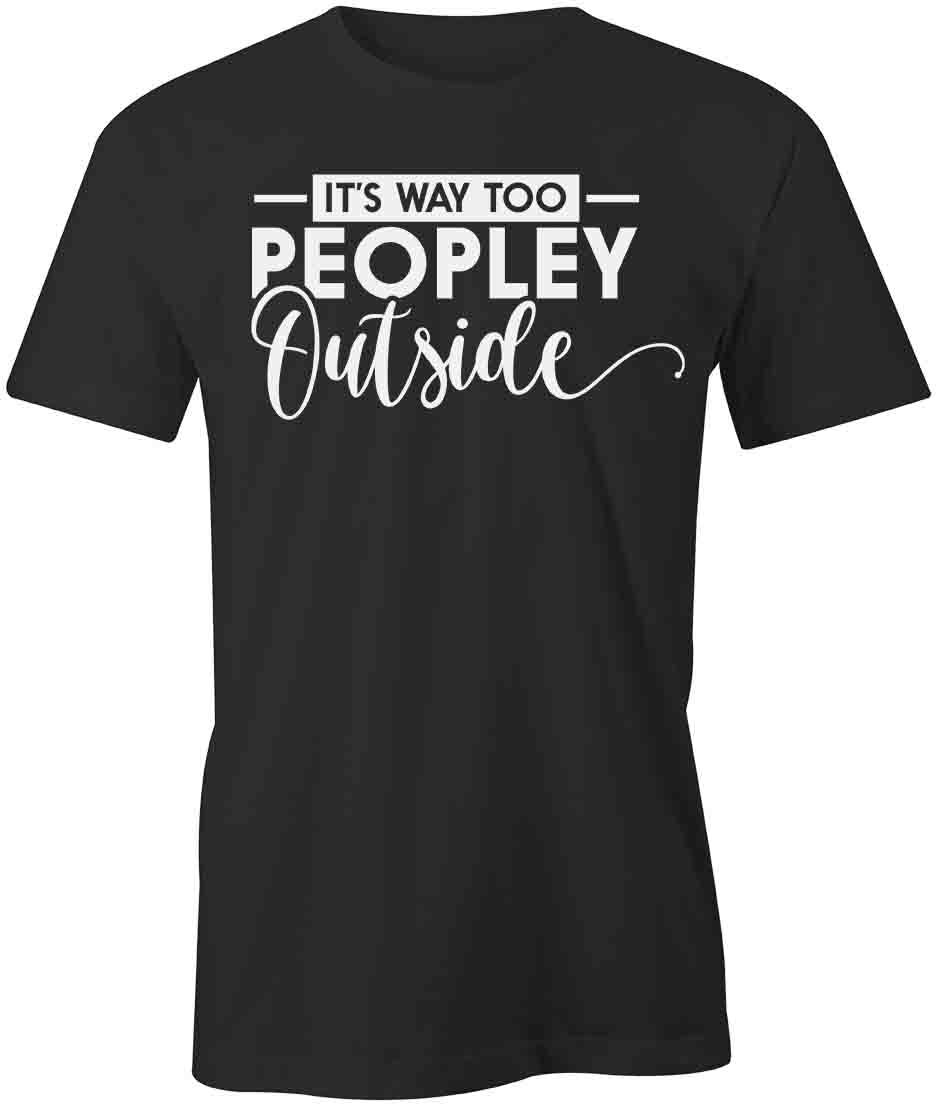 IT S WAY TOO PEOPLEY OUTSIDE TShirt Tee Short-Sleeved Cotton CLOTHING S1BSA300 XXL