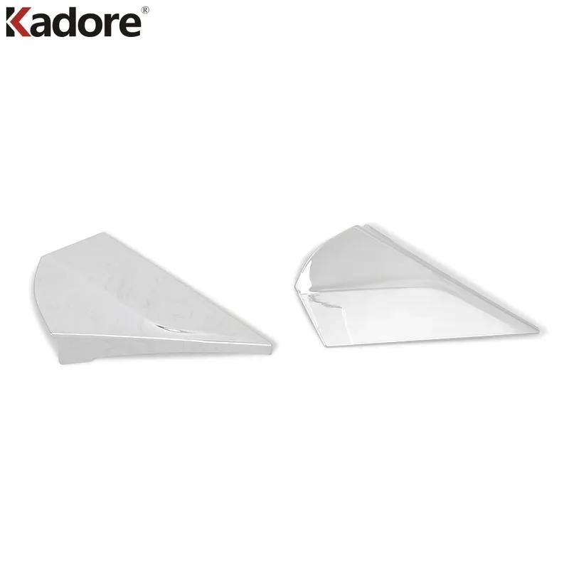 For Toyota CHR C-HR 2016-    Chrome Rear Window Spoiler Wing Cover Trim C Pillar Frame Trims Car Accessories2pcs