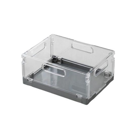 Storage Basket with Cover Easy Assembly Foldable Design Stackable Toy Storage Box