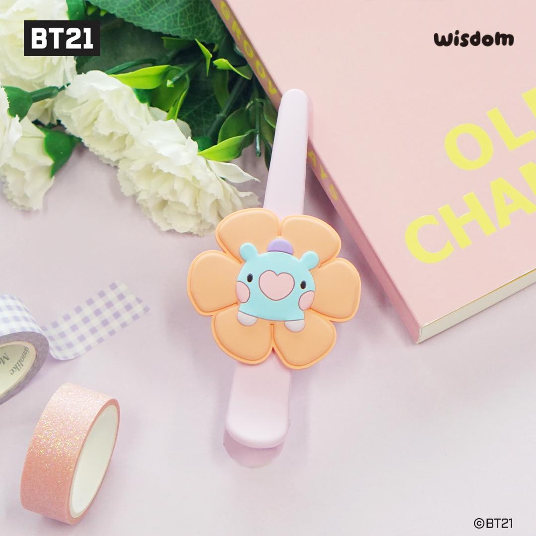 

БТС (BangTan Boys) BT21 minini Hair Clip Happy Flower, Офіційний, Оригінал, Автентичний, K-POP, idol